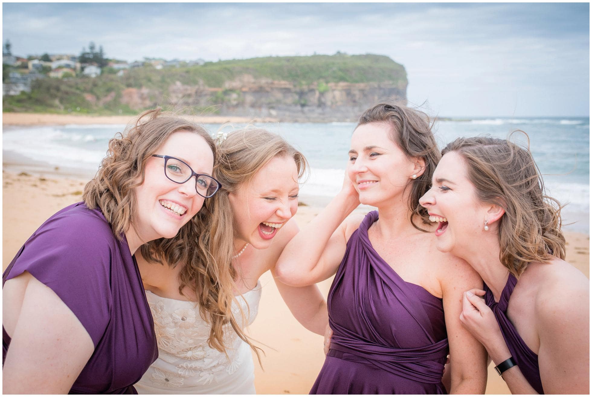 Natural wedding photography - capturing those moments of laughter in Mona Vale, Sydney