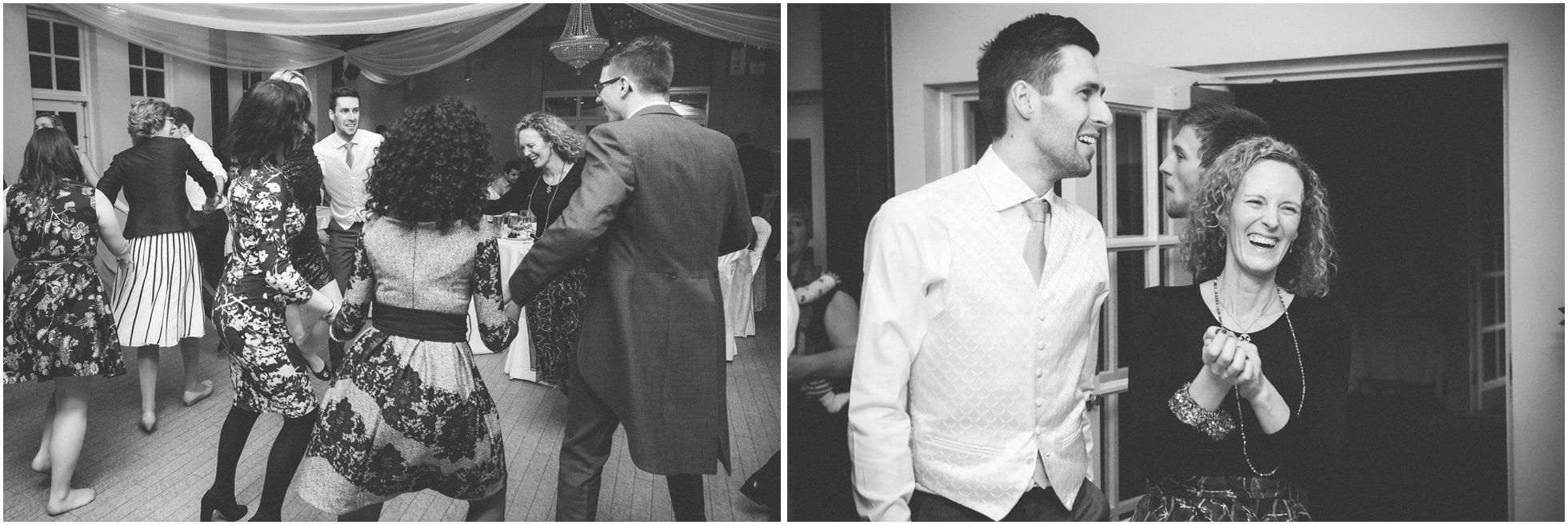 The groom dancing black and white photography
