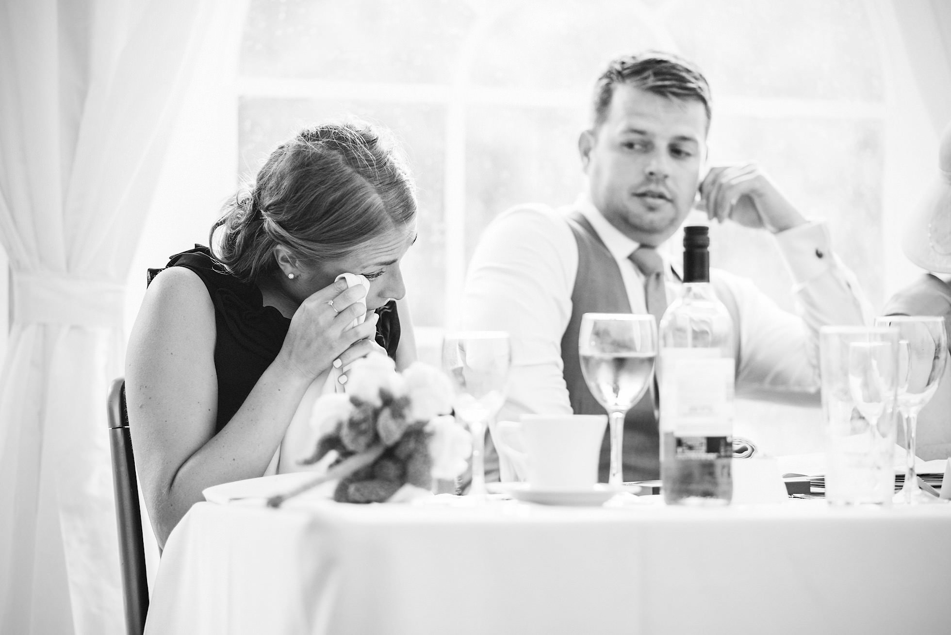 Tears during the speeches