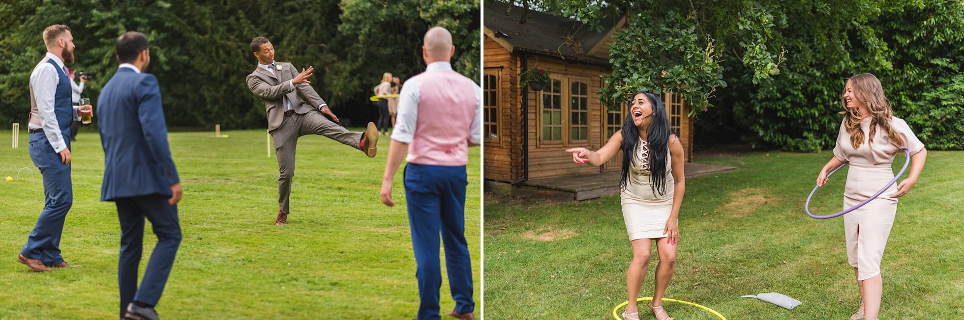 Games in the gardens at Creeksea Place