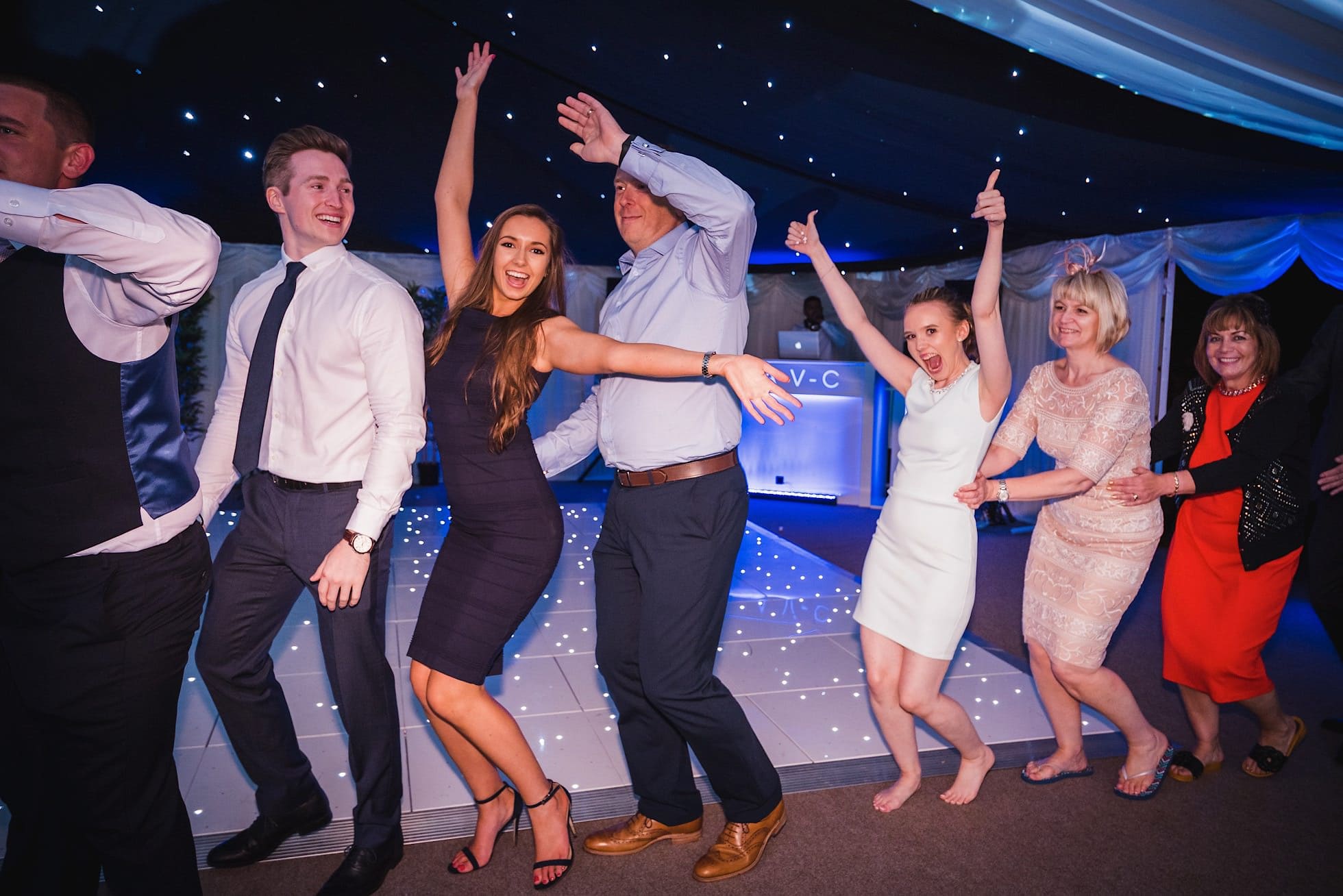 Guests loving the conga!