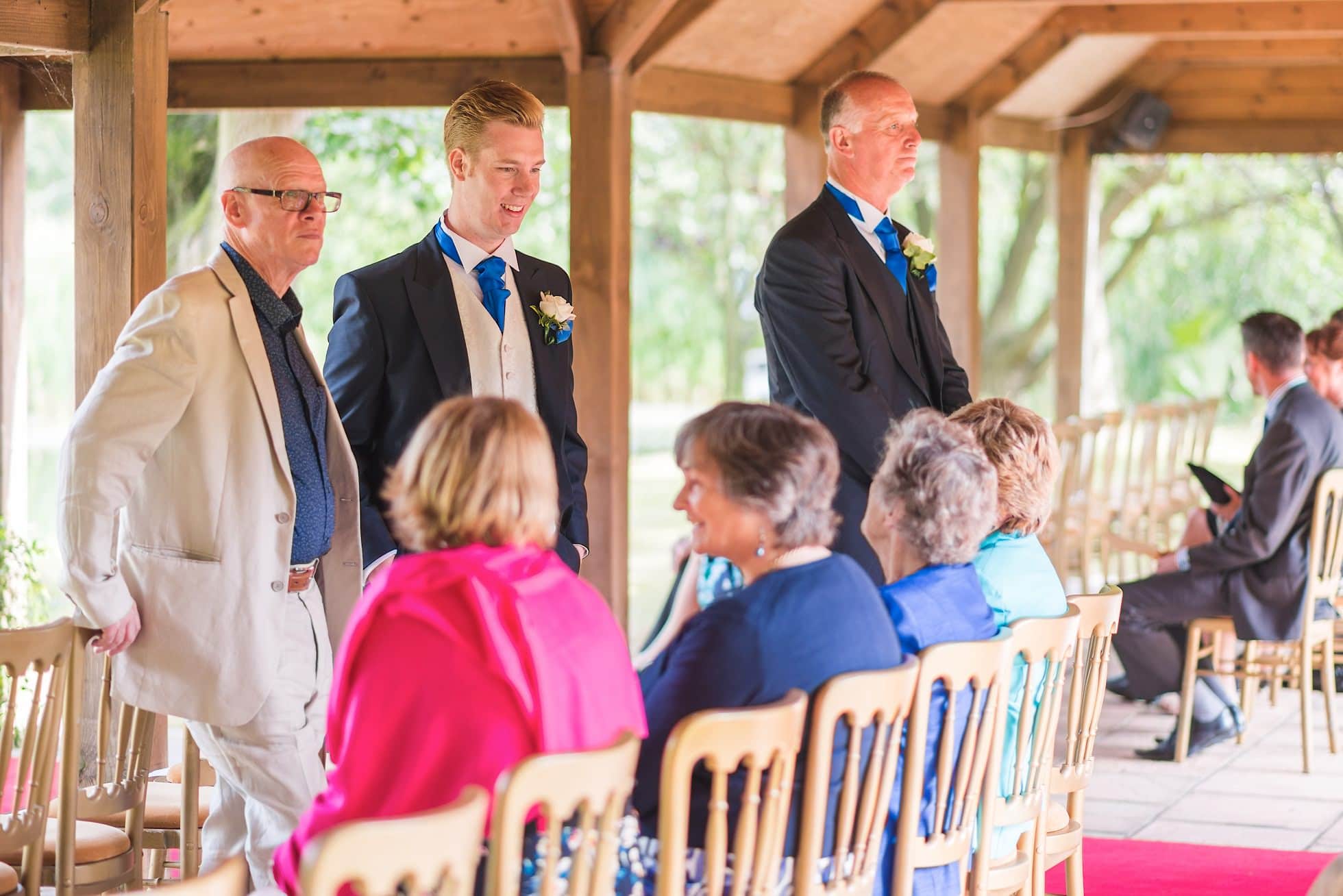 Groom waiting