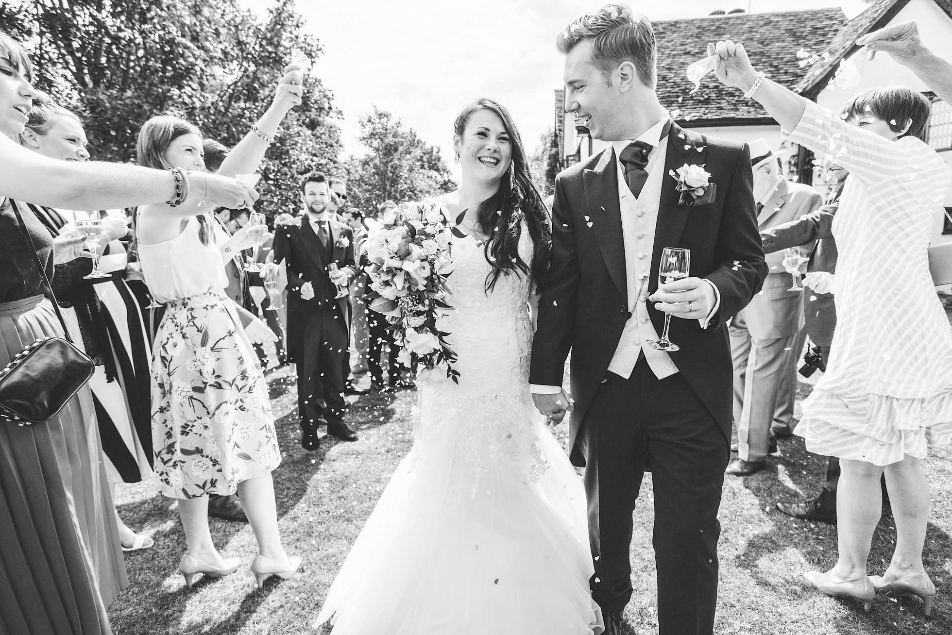 Confetti shot at Mangapp Manor, Burnham-on-Crouch