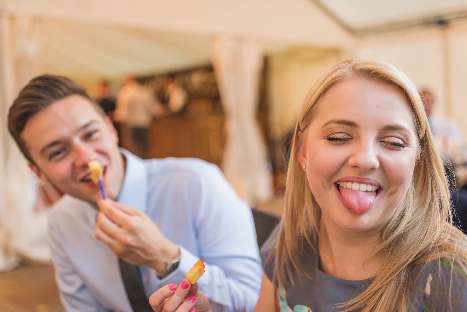 Guests having a laugh