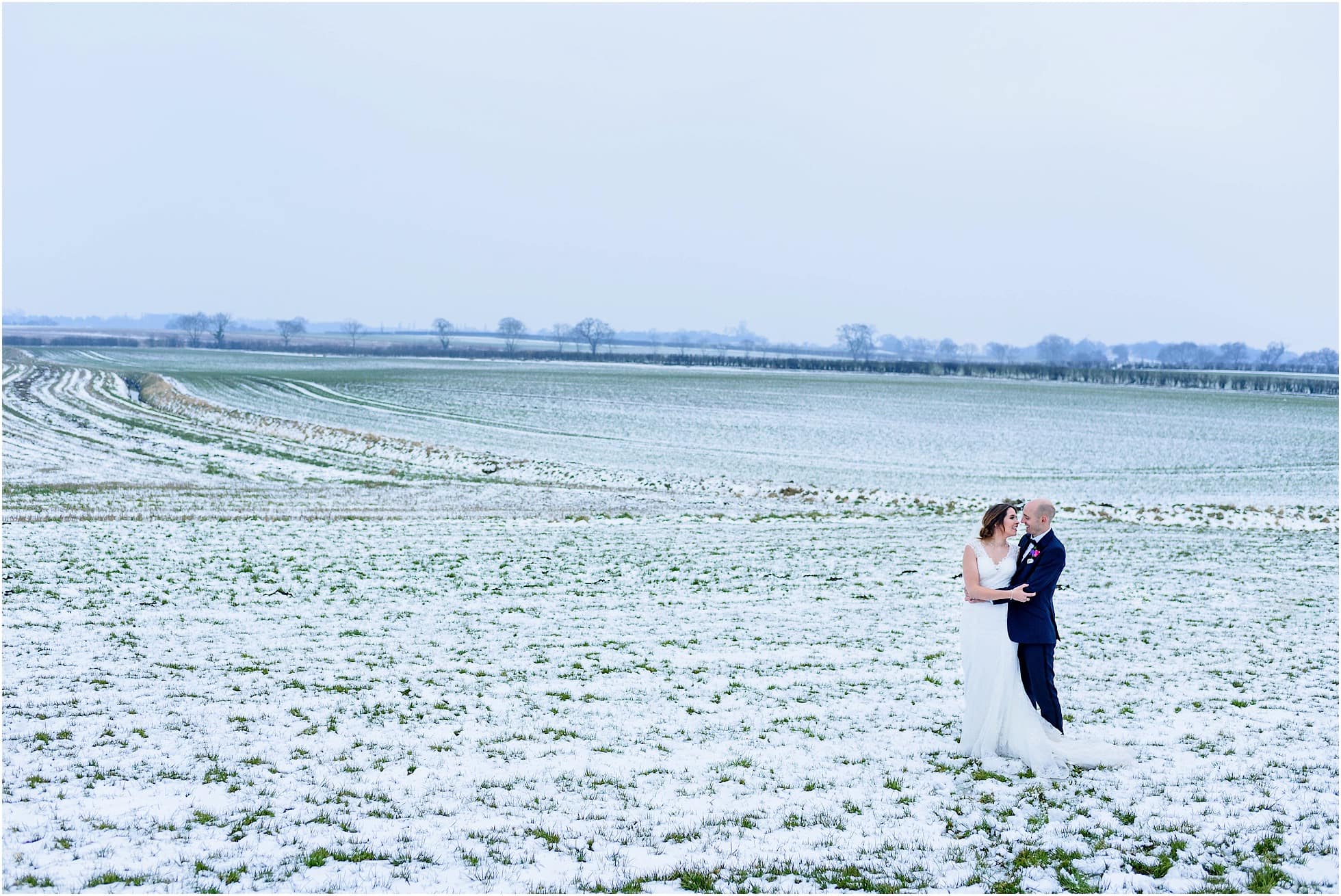 Epic snowy wedding photography