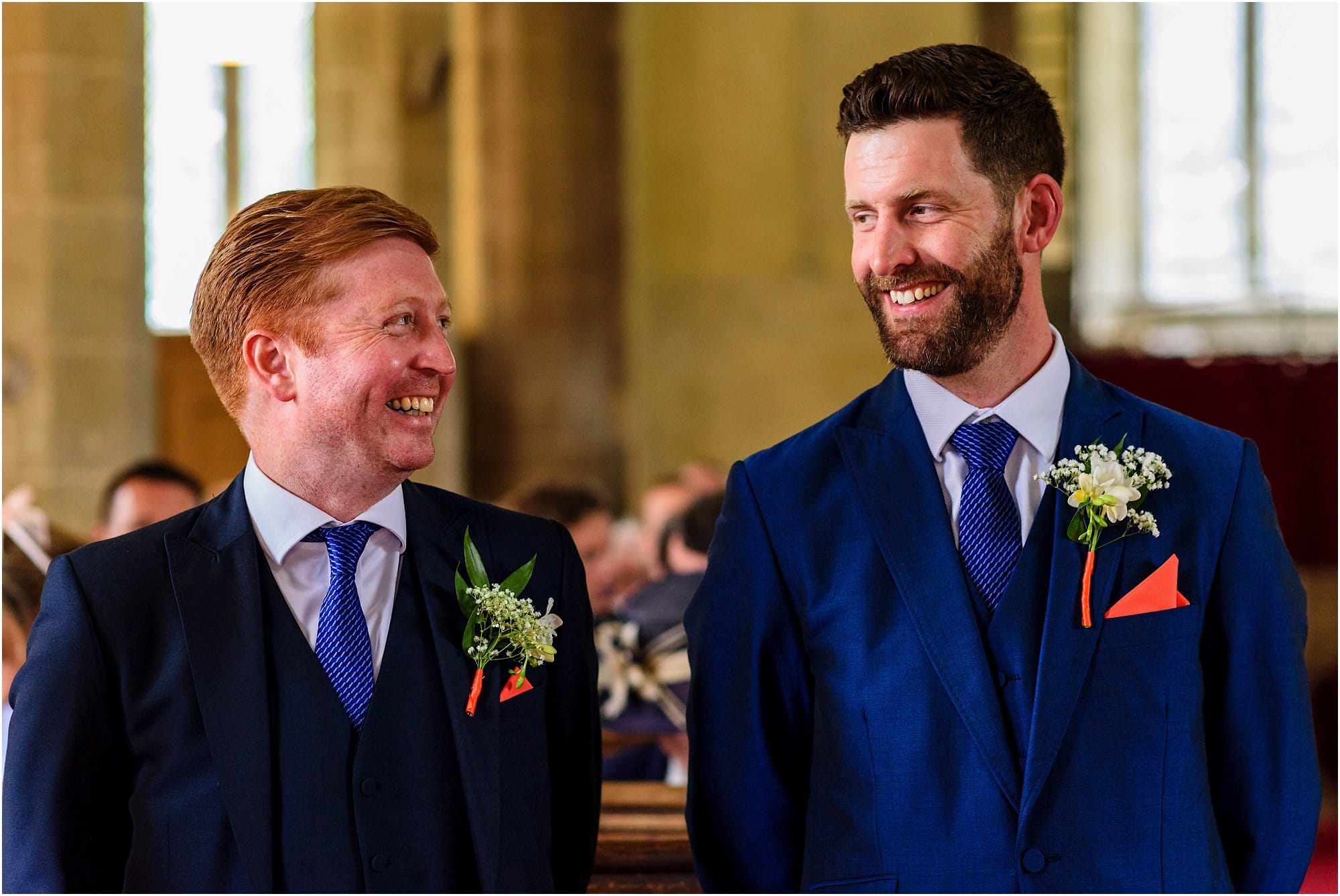 groom and best man moment