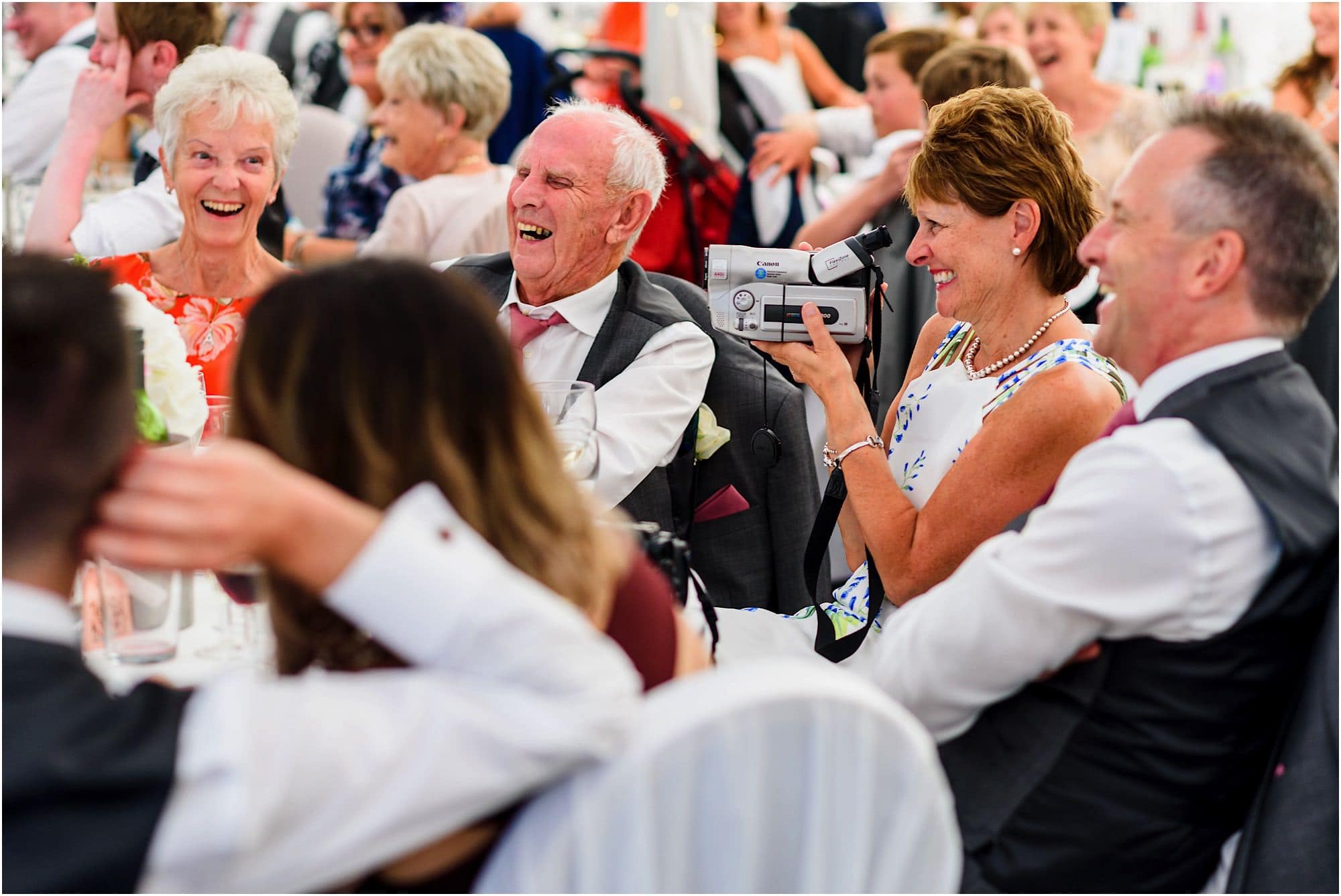 Laughter during speeches