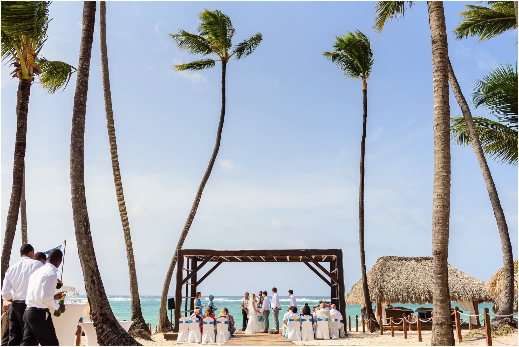 Wedding ceremony on the beach at Royalton Punta Cana