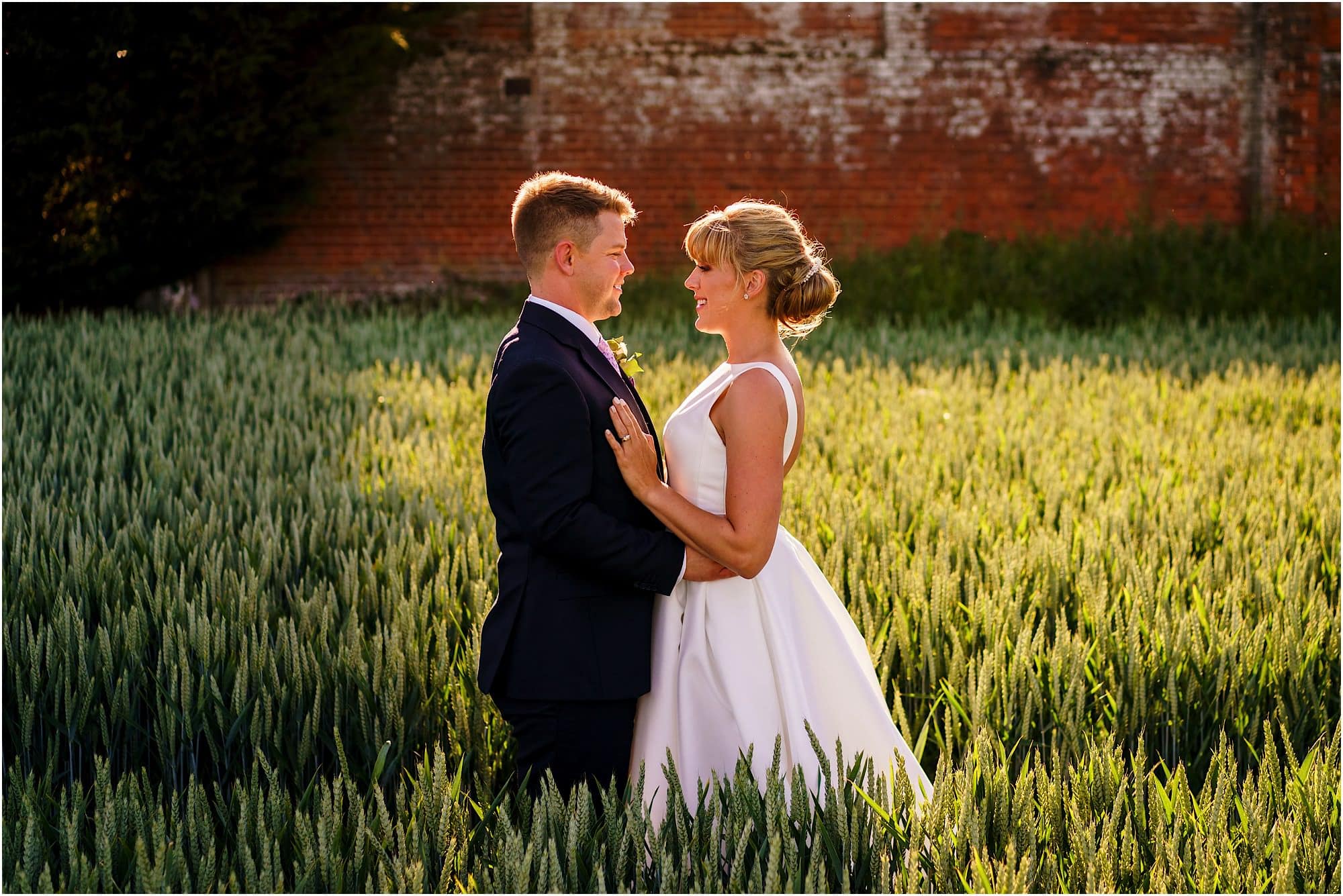 Woodhall Manor Wedding Corn field photo