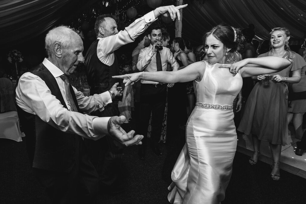 Bride dancing with her Grandad
