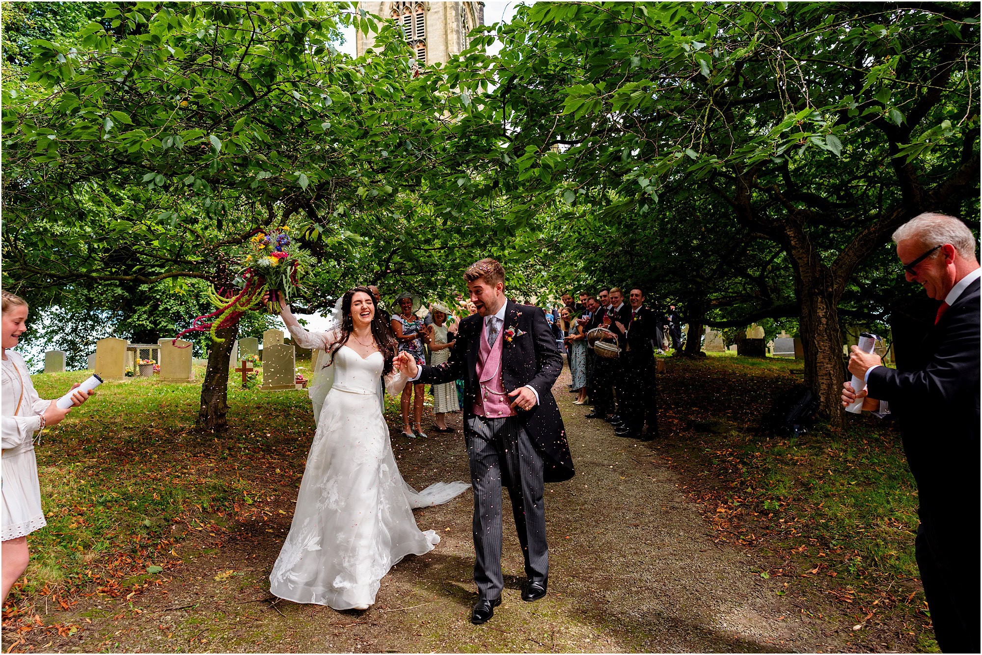 confetti fun at Birdsall