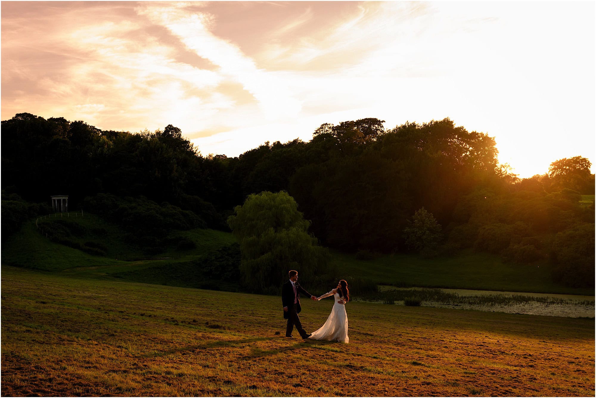 Golden hour portraits at Birdsall House