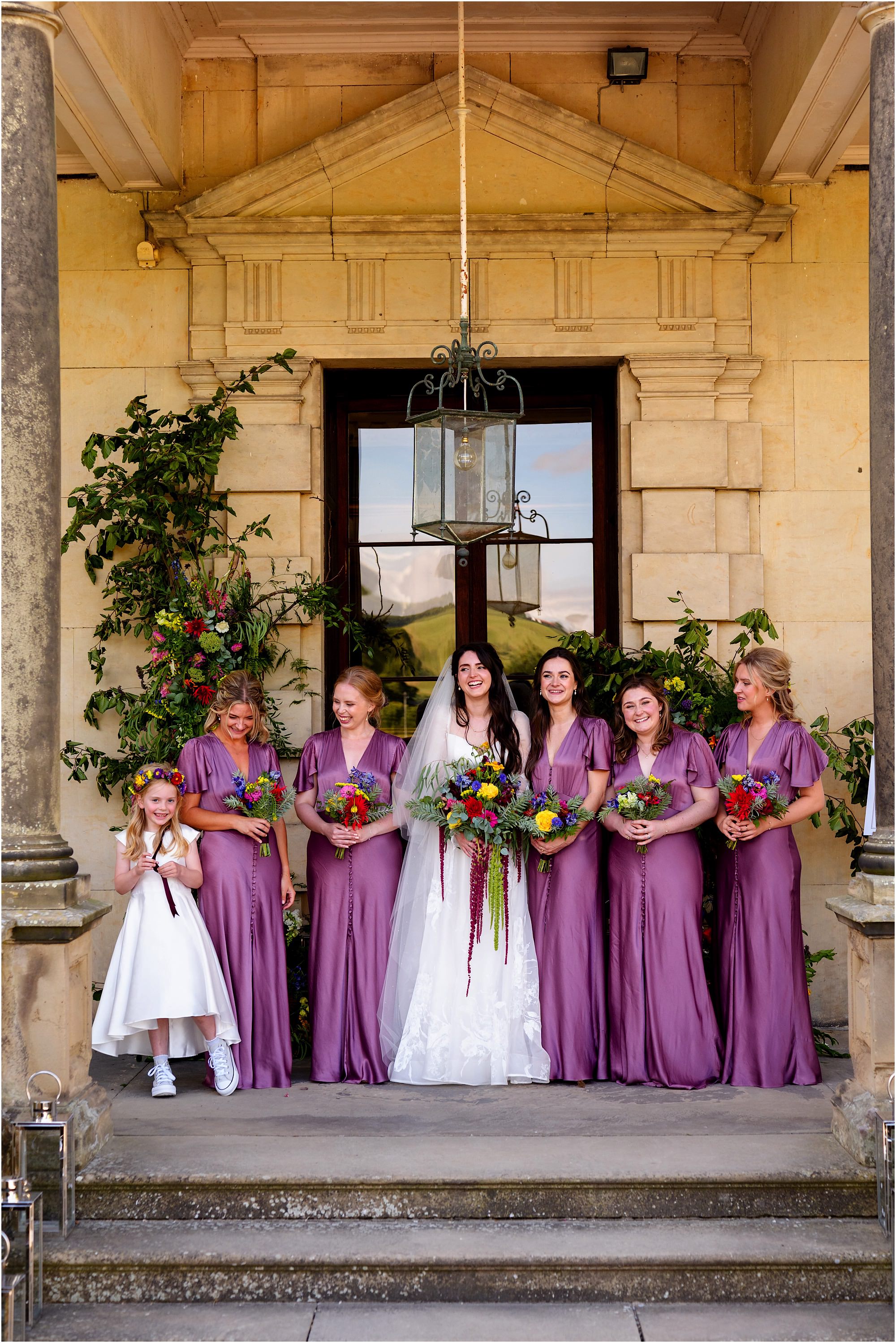Bridesmaids at Birdsall Estate