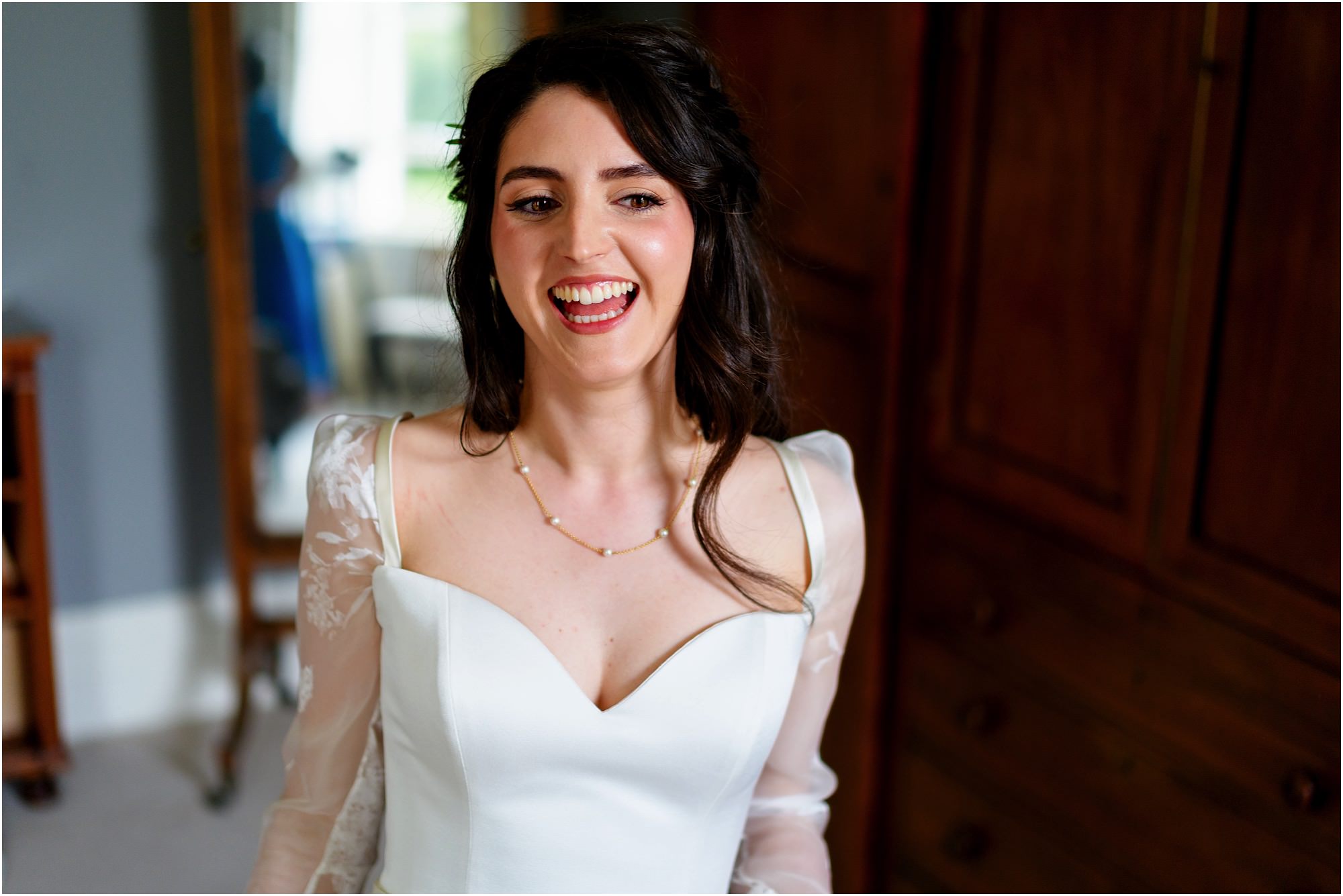 Happy bride