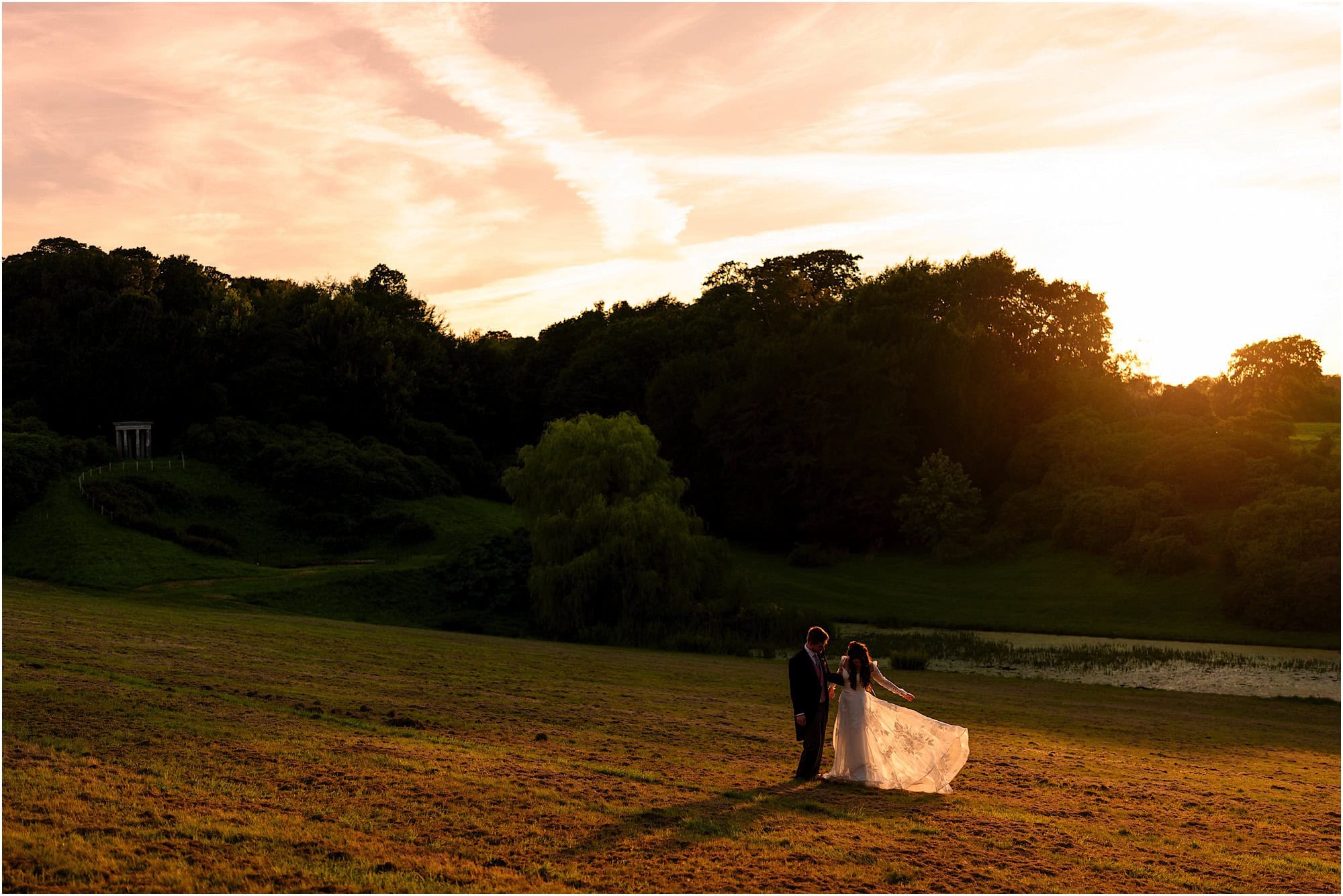 Golden hour portraits at Birdsall House