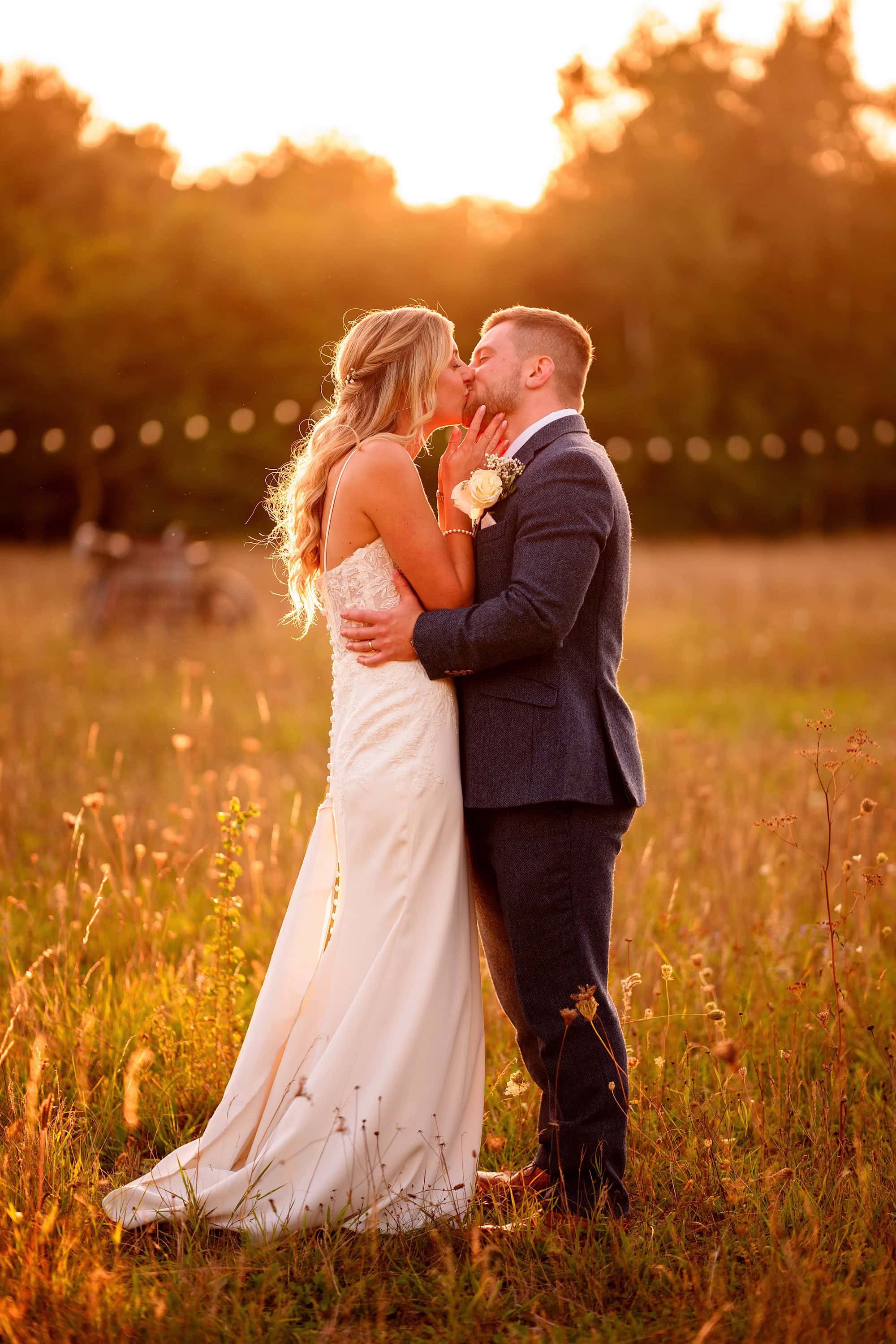a kiss at sunset