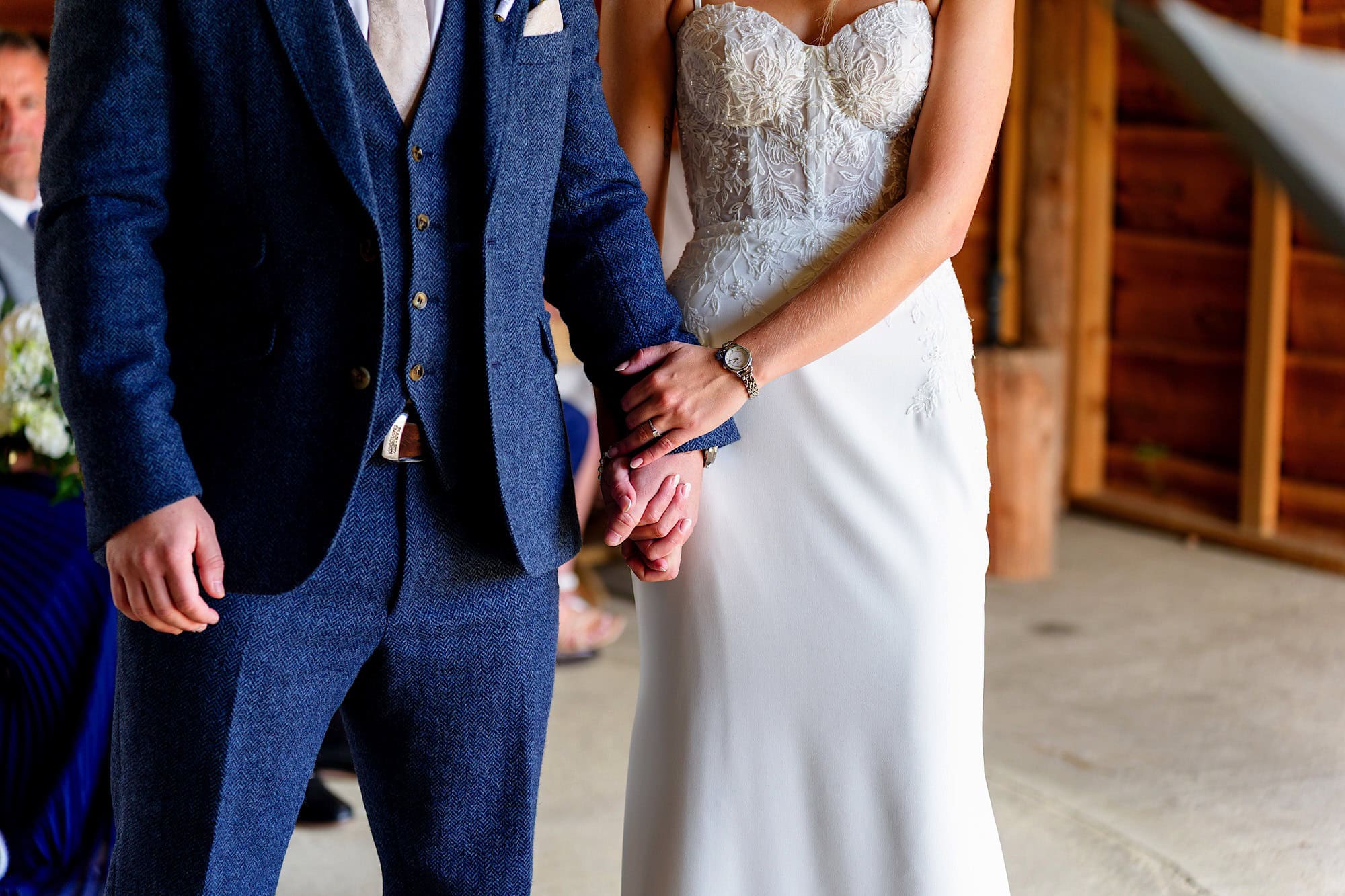 Detail shot during ceremony