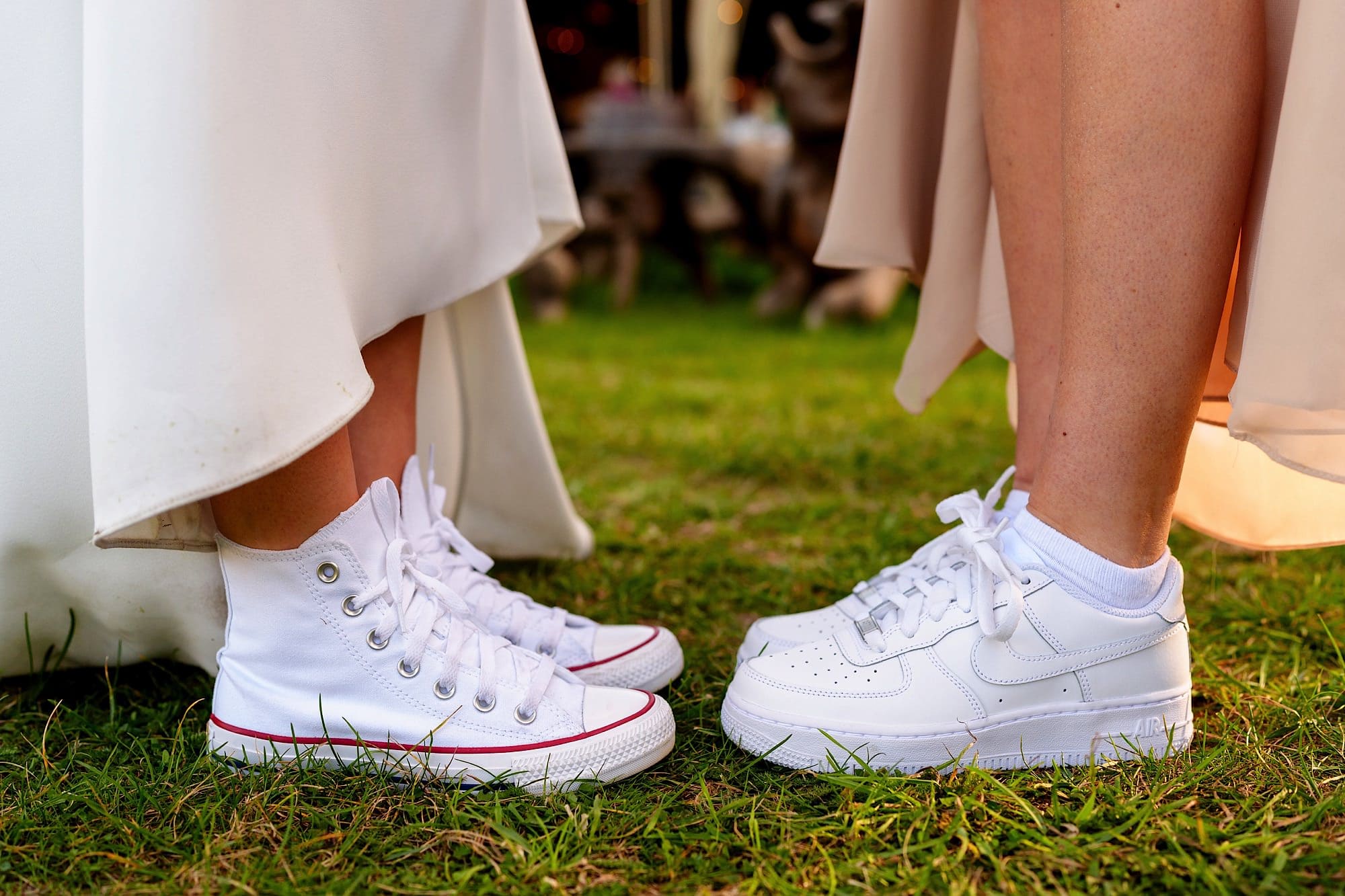 white trainers