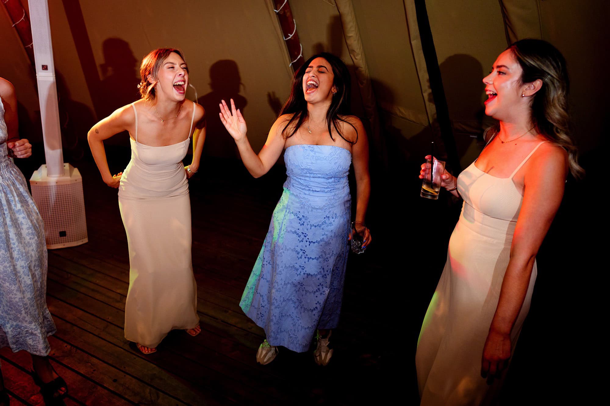 dancing fun times in the tipi